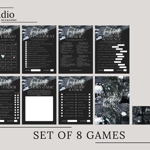 Last Disco Bachelorette Party Games Bundle (Printable Canva Templates) image 4