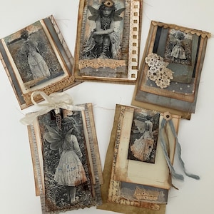Cluster di carta fatta a mano, libretti di frammenti, diari di fate con ritagli, forniture per diari di scarto, regali per artigiani, forniture per scrapbooking