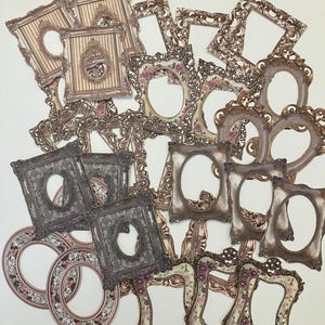 Objetos de diário de sucata, conjunto decorativo de trinta molduras de diário, enfeites para scrapbook, materiais para artesanato, presentes, artigos de papelaria