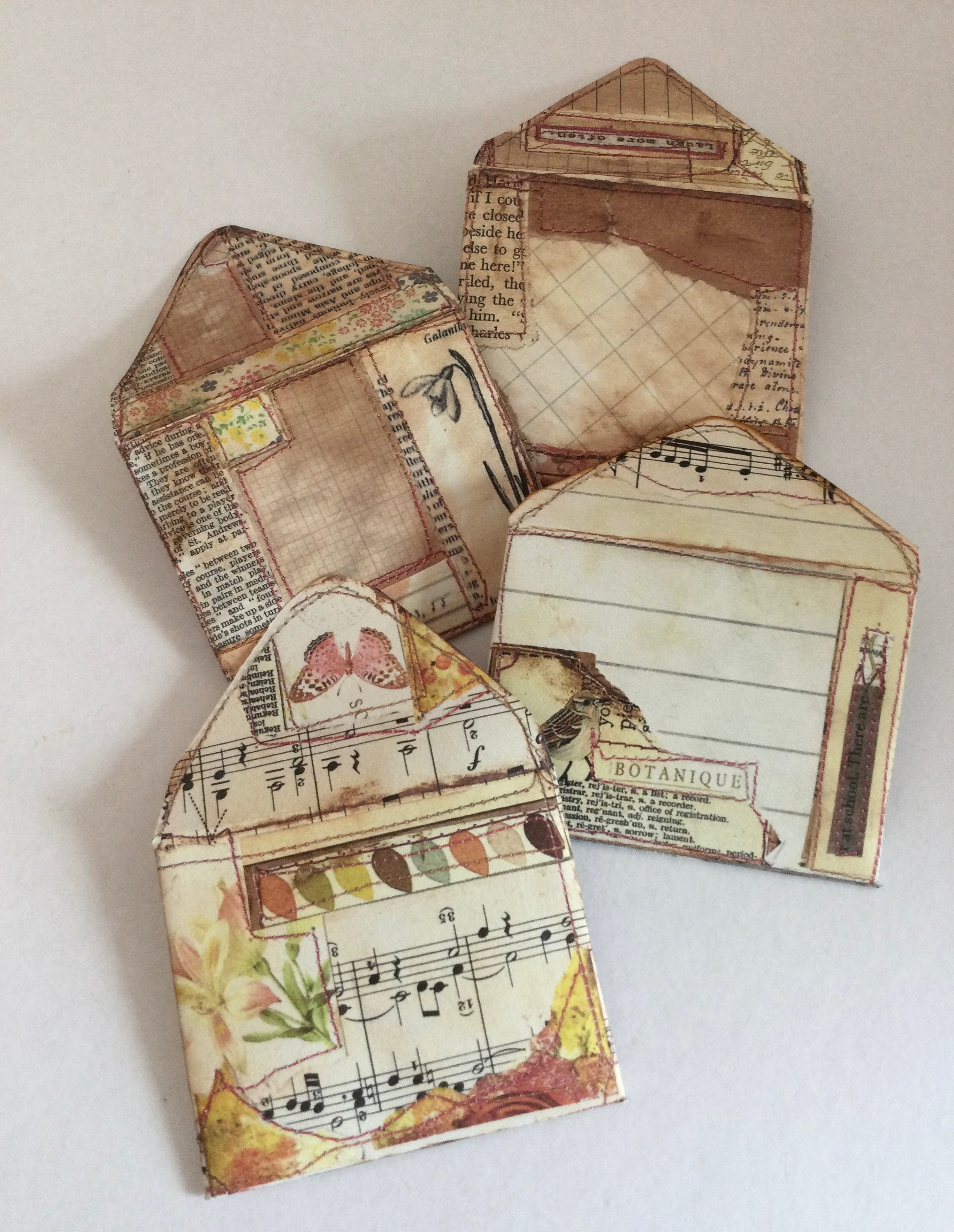 Junk Journal Envelopes Journal Ephemera Mini Retro Etsy