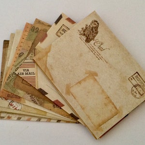 Mini Retro Envelopes: Junk Journal Ephemera, Scrapbooking, Happy Mail.