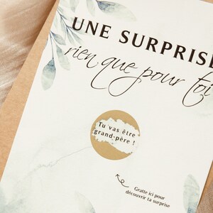 Carte à gratter : "Tu vas être grand-père !"