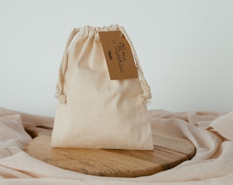 Guest gift: Eco-friendly cotton pouch 15x20cm (event, wedding, etc.) - Minimum order 20