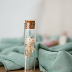 Guest gift: Personalized Dried Flower Vial 10cm Wedding, event, etc. Minimum order 10 image 4