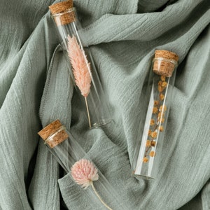Guest gift: Personalized Dried Flower Vial 10cm Wedding, event, etc. Minimum order 10 image 5