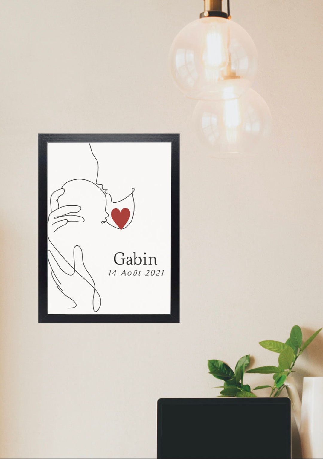 Personalized Poster: Child, Newborn Date and First Name. Gift to Give ...