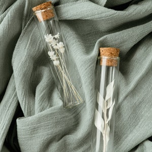 Guest gift: Personalized Dried Flower Vial 10cm Wedding, event, etc. Minimum order 10 image 3