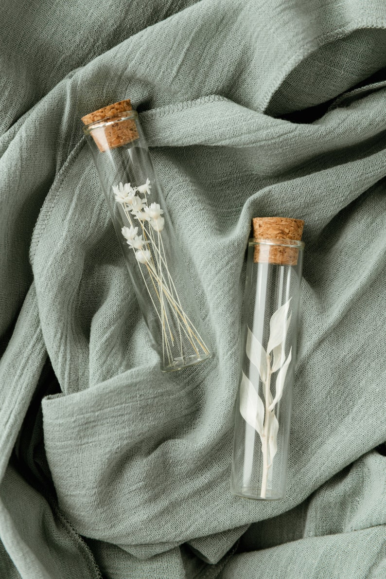 Guest gift: Personalized Dried Flower Vial 10cm Wedding, event, etc. Minimum order 10 image 3