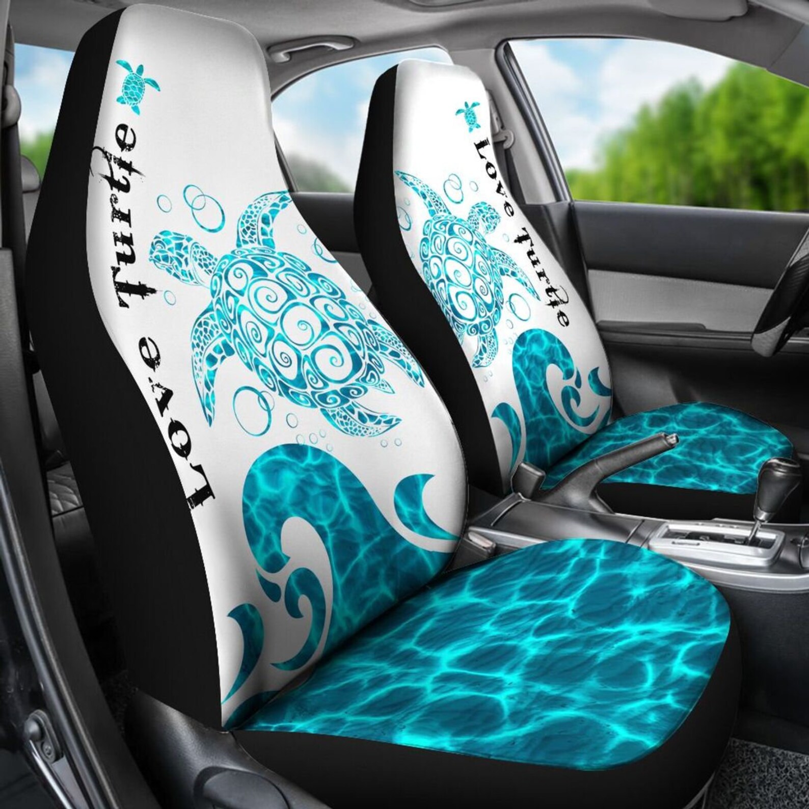 Turtle Love Turtle Car Seat Cover1 Animal Car Seat Covers Etsy