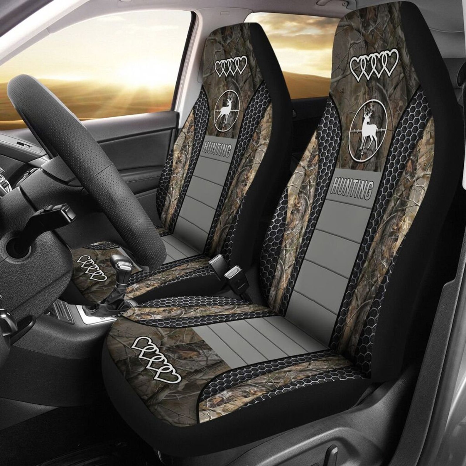 HuntingBuck On The Way Camo Car Seat Cover Luxury Seat Covers Etsy