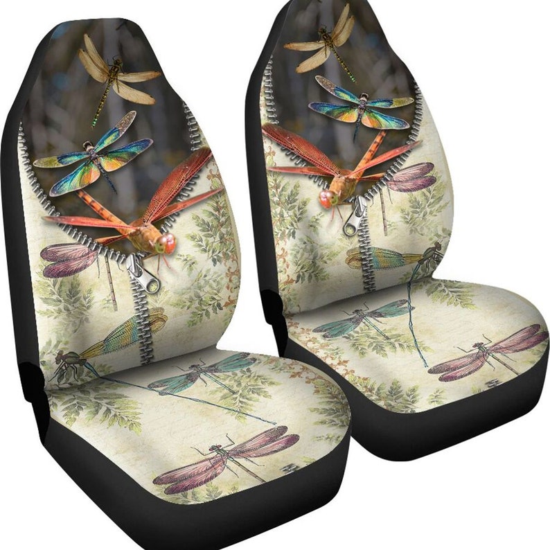 Dragonfly In Ziper Car Seat cover Flower Seat Cover Galaxy Etsy
