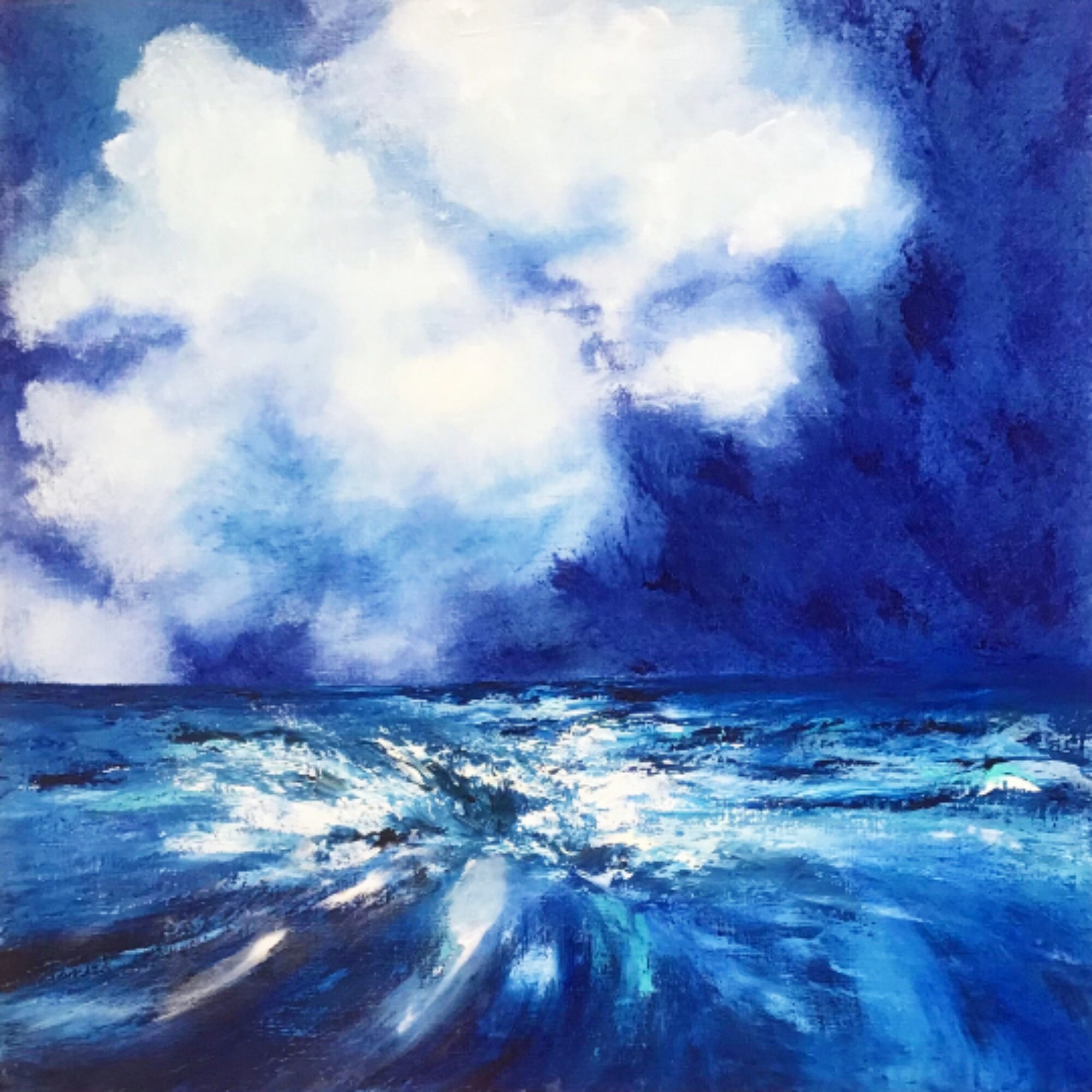 Landschaft Malerei Original Kunst Öl Leinwand Kunst Sturm an | Etsy