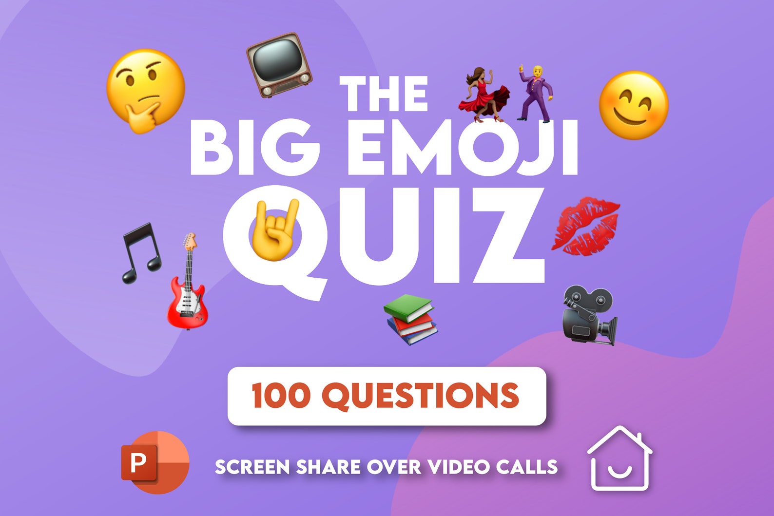 Virtual Emoji Quiz Zoom Emoji Pictionary Games Screen Share Etsy
