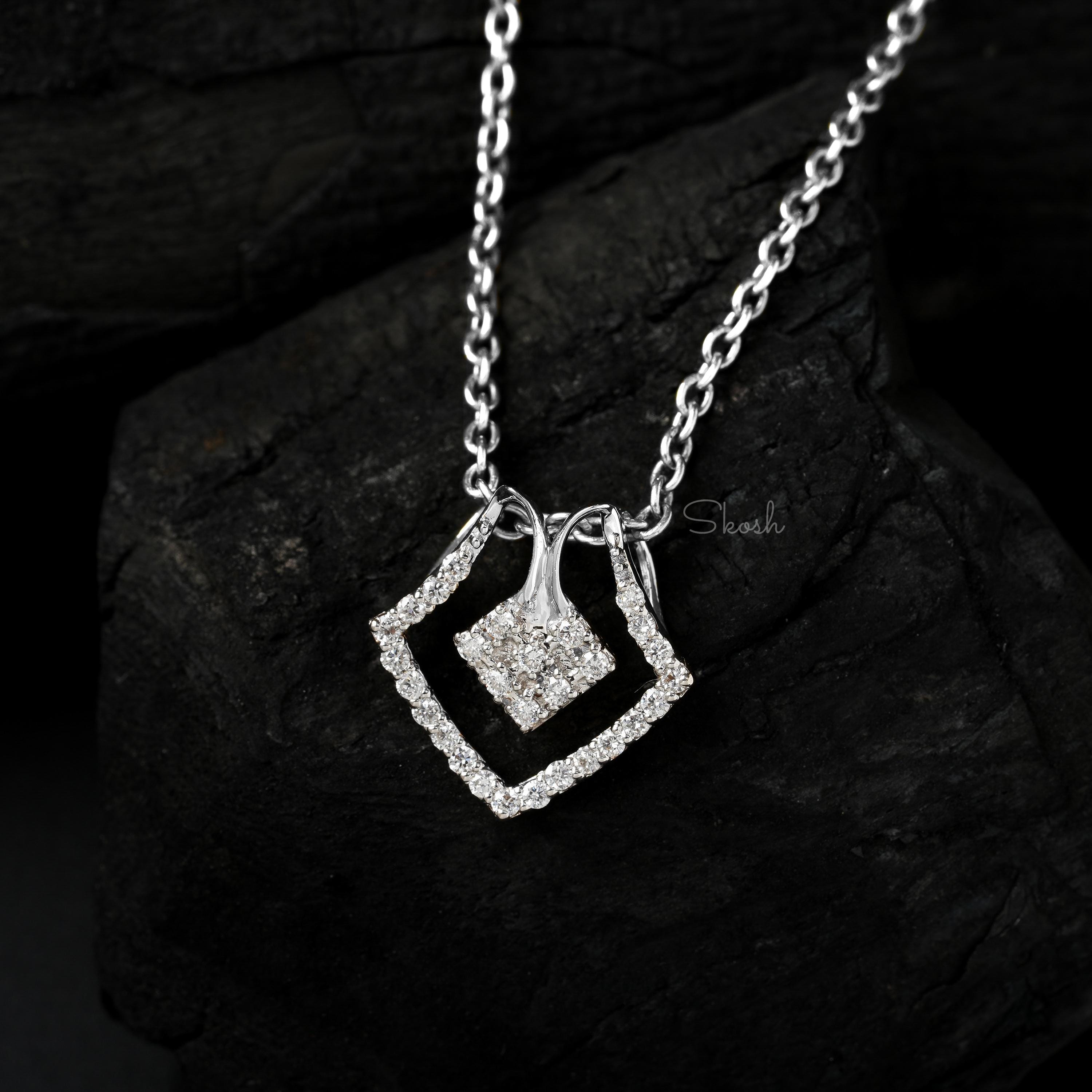 Lebartm Ornamento con ciondolo a forma di diamante fai da te, motivo a doppia faccia, pittura
