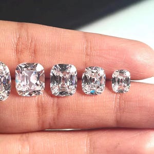 Old Mine Cut Lab Grown Diamond, Cushion Cut Loose Diamond, Antique Diamond, 1 Carat to 5 Carat IGI Certified CVD Diamond image 9