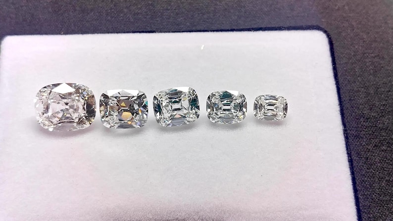 Old Mine Cut Lab Grown Diamond, Cushion Cut Loose Diamond, Antique Diamond, 1 Carat to 5 Carat IGI Certified CVD Diamond