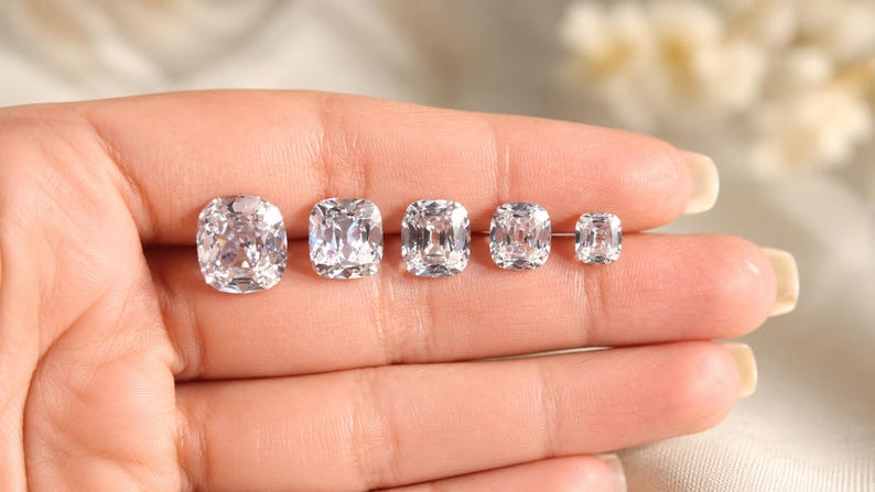 Old Mine Cut Lab Grown Diamond, Cushion Cut Loose Diamond, Antique Diamond, 1 Carat to 5 Carat IGI Certified CVD Diamond