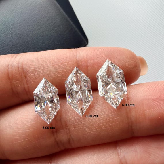 Dutch Marquise Loose Lab Diamond | IGI Certified Elongated Hexagon Diamond | 1–4 Carat Custom Ring Center Stone | Modified Brilliant