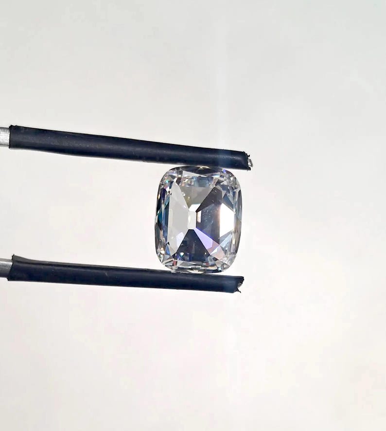 Old Mine Cut Lab Grown Diamond, Cushion Cut Loose Diamond, Antique Diamond, 1 Carat to 5 Carat IGI Certified CVD Diamond