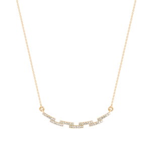 14K Gold Zick-Zack Diamant Bar Halskette, moderne minimalistische Diamant Schmuck, Jahrestag Geschenk für Sie, Geburtstagsgeschenk