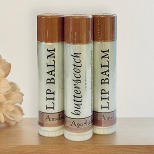 Butterscotch Lip Balm: Shea & Cocoa Butter Moisturizing Lip Care