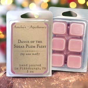 Sugar Plum Fairy Soy Wax Melts: Plum, Berry, Apple, and Cinnamon Scent