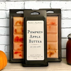 Pumpkin Apple Butter Wax Melts, Fall Wax Melts, Pumpkin Wax Melts, Bakery Wax Melts, Snap Bar Wax Melts