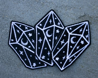 Crystal stars and moon patch