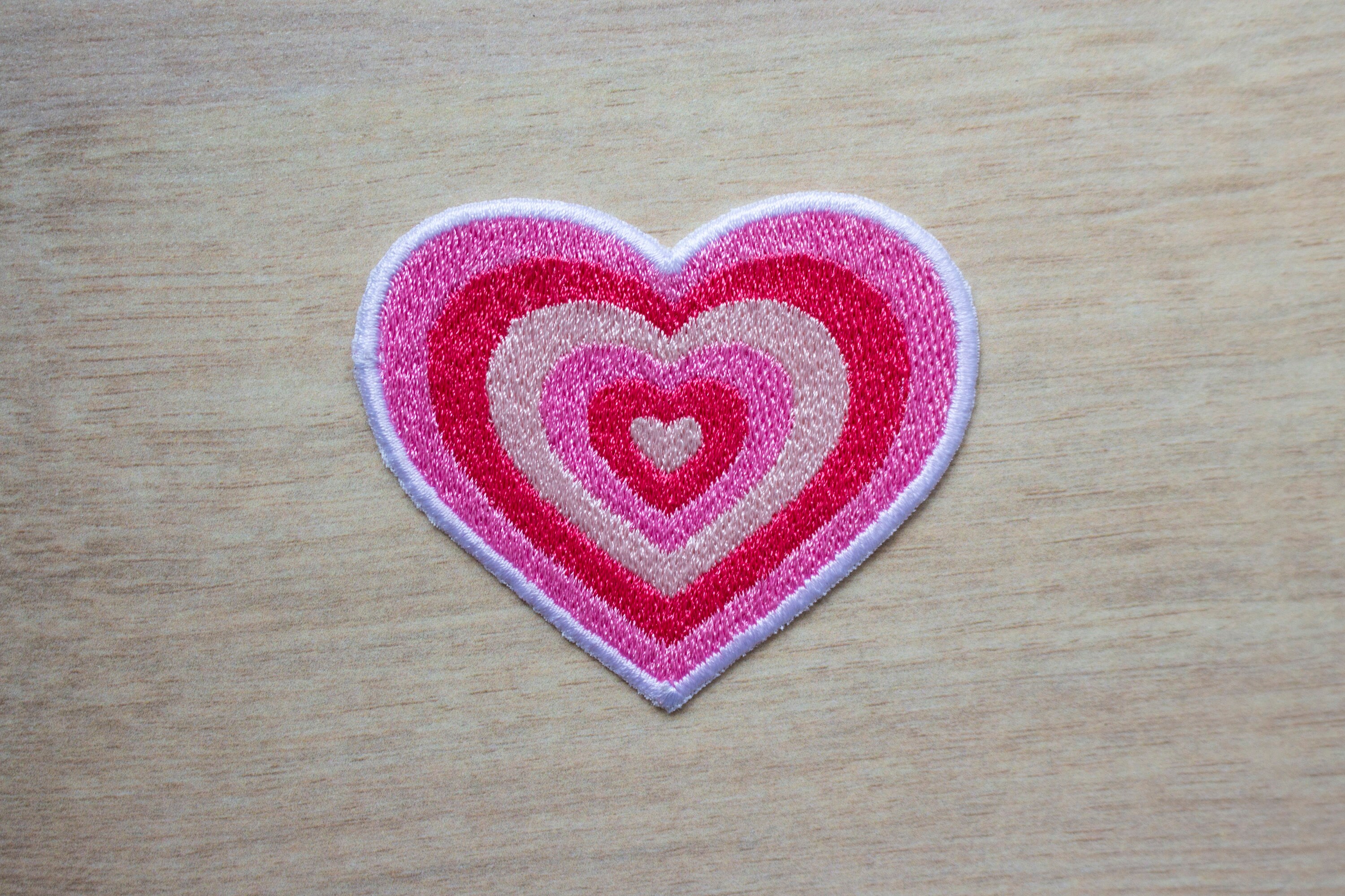 Funky Retro Heart Patch - 4 Colours Available! - Etsy