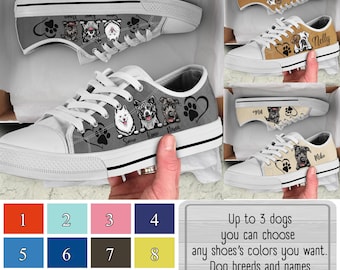 Charmarm Blue A Cute Cartoon Dog Womens Fashion Low Top Canvas Walking Shoes Charmarm Blue A Cute Cartoon Dog Womens Fashion Low Top Canvas Walking Shoes