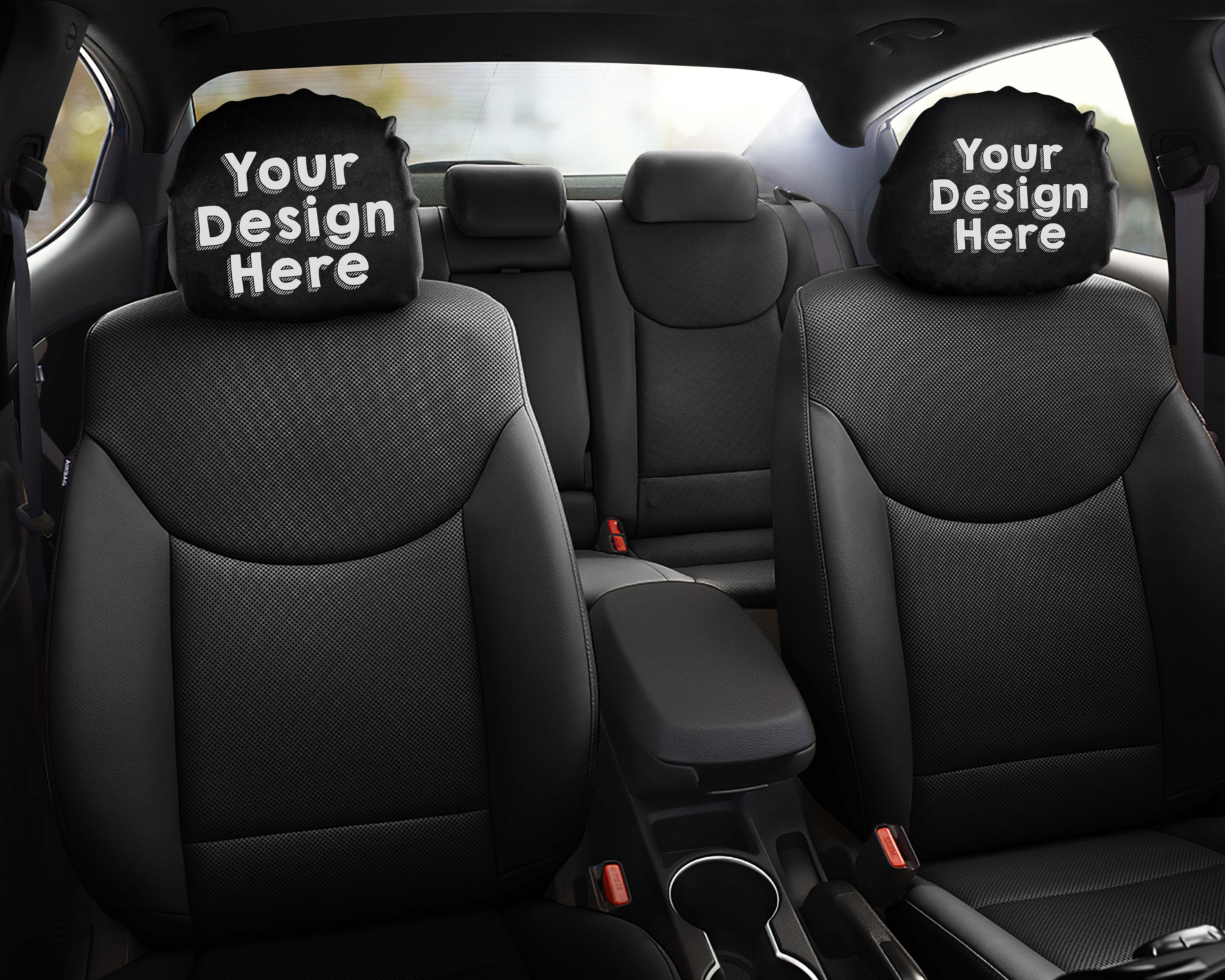 Custom Your Design Logo Text Car Decor Headrest Covers Set 2 Gift For  Husband Car Interior Accessories, Personalized Gift, sold by MrKas, SKU  24535309