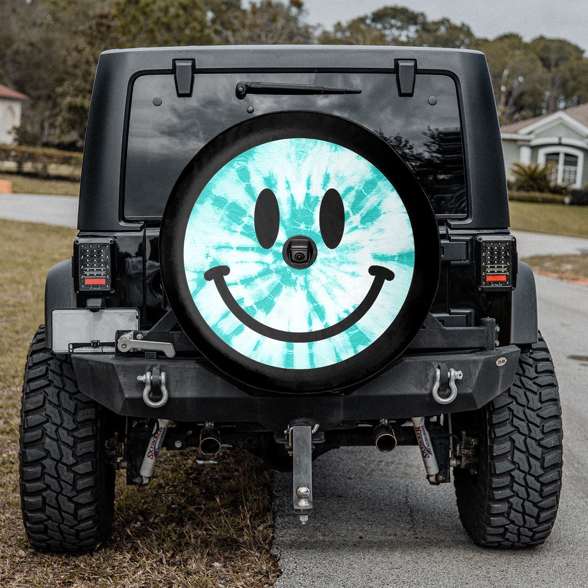 Smiley Face Spare Tire Cover