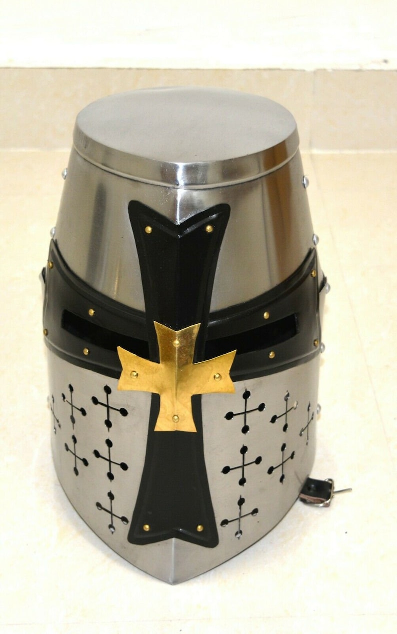 templar knight crusader helmet armour for Sca Larp