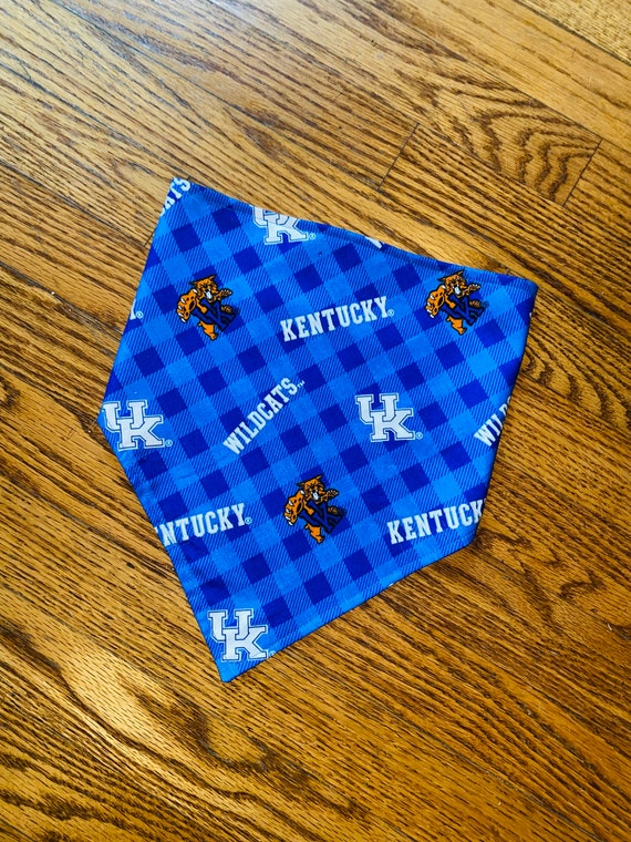 Kentucky Wildcat Reversible Dog Bandana in Cotton University Etsy