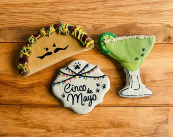 Cinco de Mayo Dog Treat Box | Fiesta Dog Treats | Organic Dog Treats | All Natural Dog Cookies | Dog Treat Box | Taco Dog Treat |