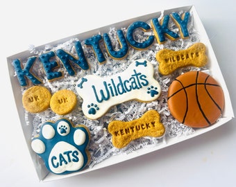 Kentucky Basketball Gourmet Dog Treats | Kentucky Dog Treats | Organic Dog Treats | All Natural Dog Cookies | Kentucky Wildcats Dog Treats