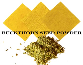 Organic Buckthorn Dye Powder and Berries | Natural Plant Dye for Yarn | Protein Fiber Dyeing | Earth-Friendly Wool & Silk Dye | Mordant