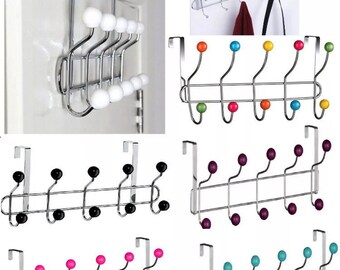 Details about Over Door Hat Coat Hooks Rack Hanger Hangers Clothes Towel Organiser Home Bath Details about Over Door Hat Coat Hooks Rack Hanger Hangers Clothes Towel Organiser Home Bath
