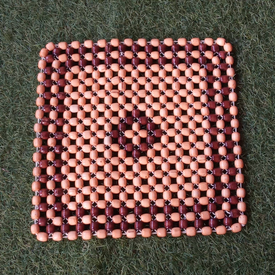 Wooden Bead Car Seat Cover Acupressure Mat Car Bead Seat Etsy