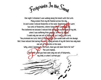 Footprints In The Sand Svg Etsy