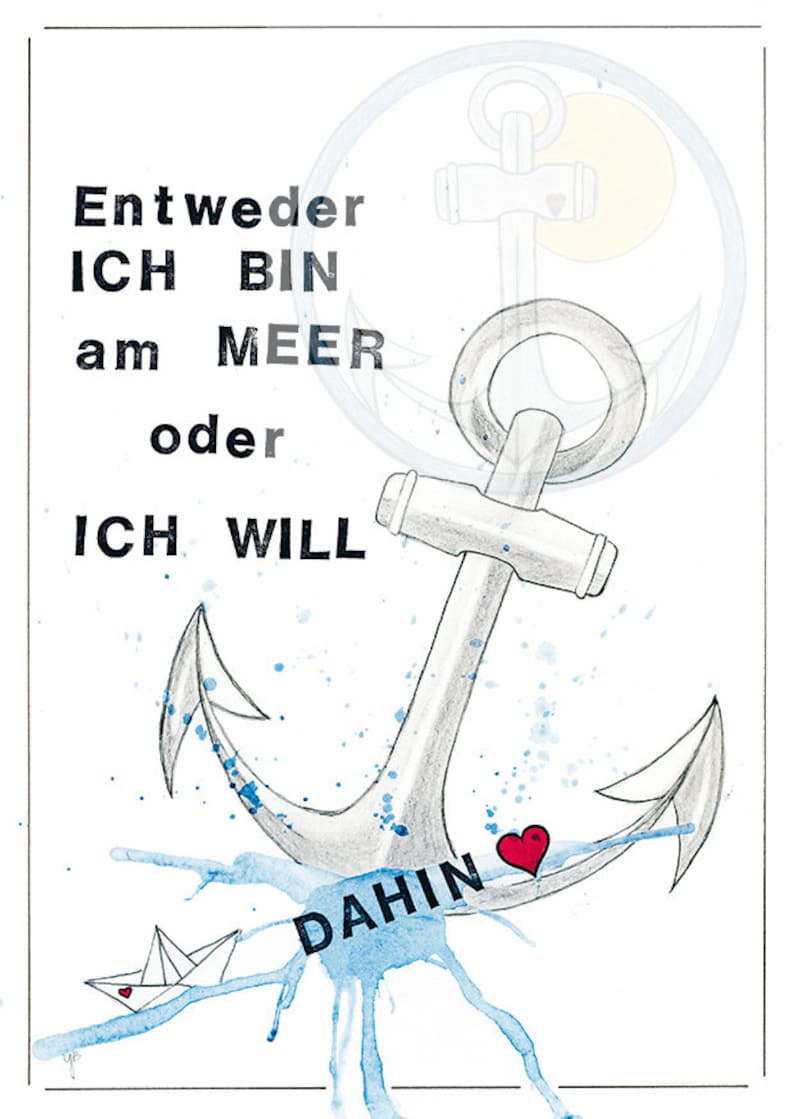 Postcards Set of 4-piece MARITIME Greeting Cards Birthday Cards Congratulations Cards A6
