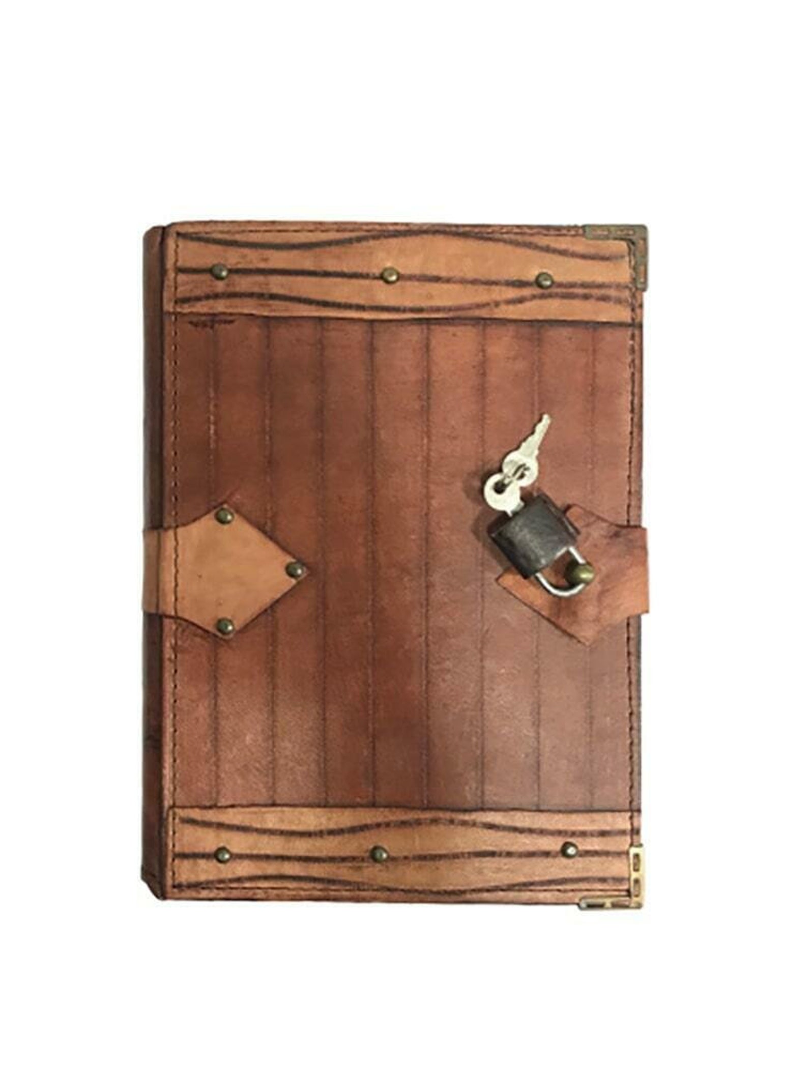 Genuine leatherbound lockable journal notebook notepad Etsy