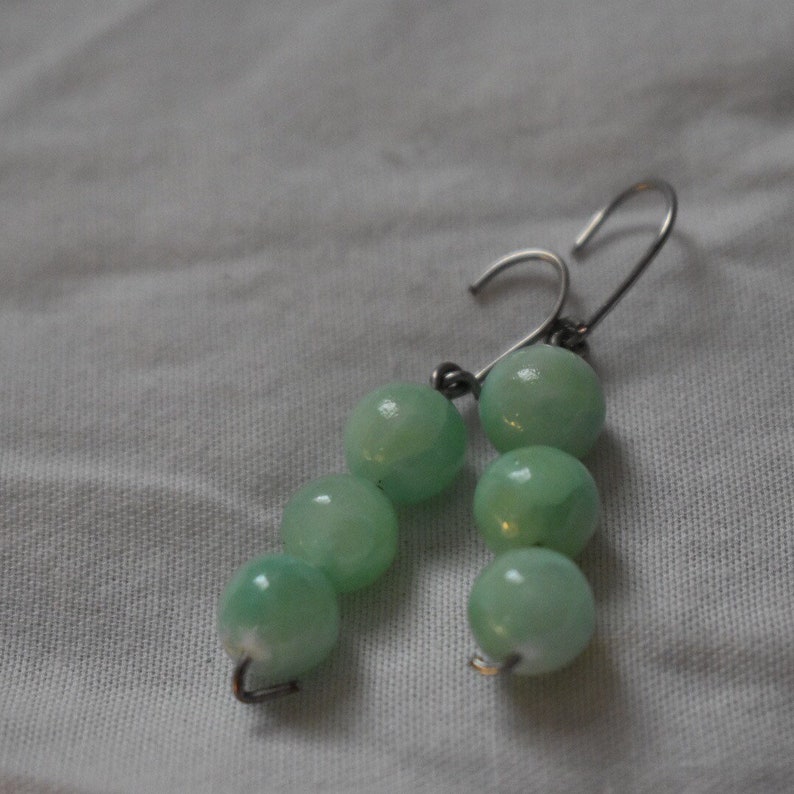 Jade Earrings Brides Gifts Gem Earrings