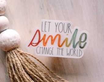 Wholesale Stickers, 50 Let Your Smile Chang The World Stickers, Mental Health Awareness Stickers, Therapy Event Stickers, Positive Decals