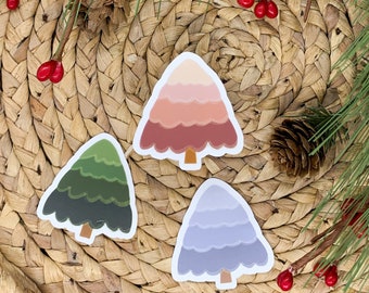 Christmas Gifts, Stocking Stuffer, Advent Gift, Mini Green Christmas Tree, Laptop Sticker, Water Bottle Sticker, Christmas Wrapping, Xmas