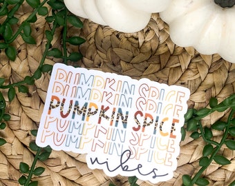 Pumpkin Spice Sticker, Halloween Sticker, Fall Sticker, Tumbler Decal, Car Accessories, Water Bottle Sticker, Window Decal, Vinyl Sticker