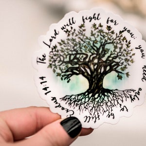 Stickers Pack Of 50, Religious Stickers Bundle, The Lord Will Fight For You Stickers, Die Cut Labels, Religious Stickers, Bible Verse Decals