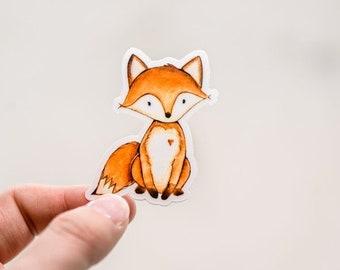 Wholesale Sticker, Baby Fox Decal, Pack of 50 Stickers, Reward Sticker, Scrapbook Sticker, Teacher Gift, Waterproof Sticker, Journaling