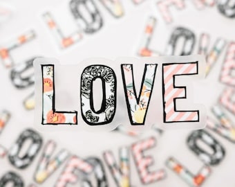 Love Sticker, Christian Vinyl Sticker, Mobile Sticker, Religious Sticker, Waterproof Sticker, Laptop Decal, Faith Sticker, Car Decal