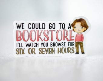 Book Sticker, Kindle Decal, Bookish Sticker, Booktok Sticker, Scrapbooking Label, Laptop Sticker, Vinyl Sticker, Literary Gift, Water Bottle